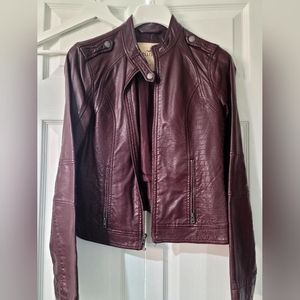 Hollister Burgundy jacket Xs
